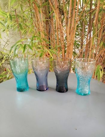 Lot de 4 verres Coca-Cola McDonald's collector