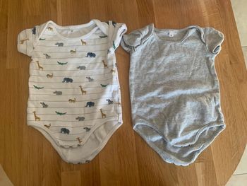 Lot de 2 body Zeeman - 62 cm