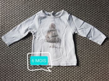 T-shirt manches longues "sapin" - 6 mois