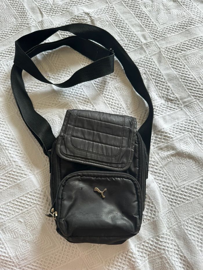 Sacoche homme puma noire