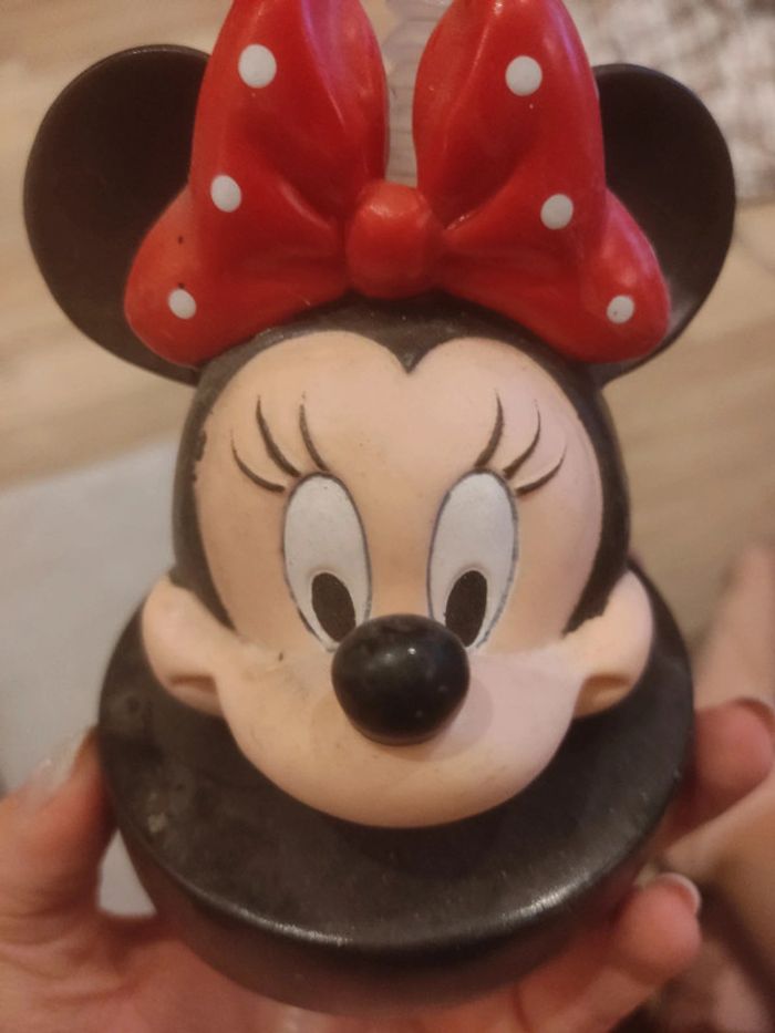 Dessus de gobelet Disney Minnie avec paille vintage - photo numéro 2