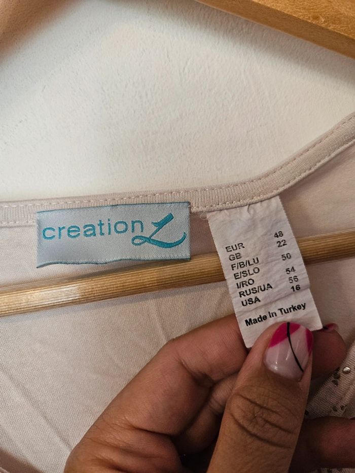 Tee-shirt Creation L Taille 48 🤍 - photo numéro 2
