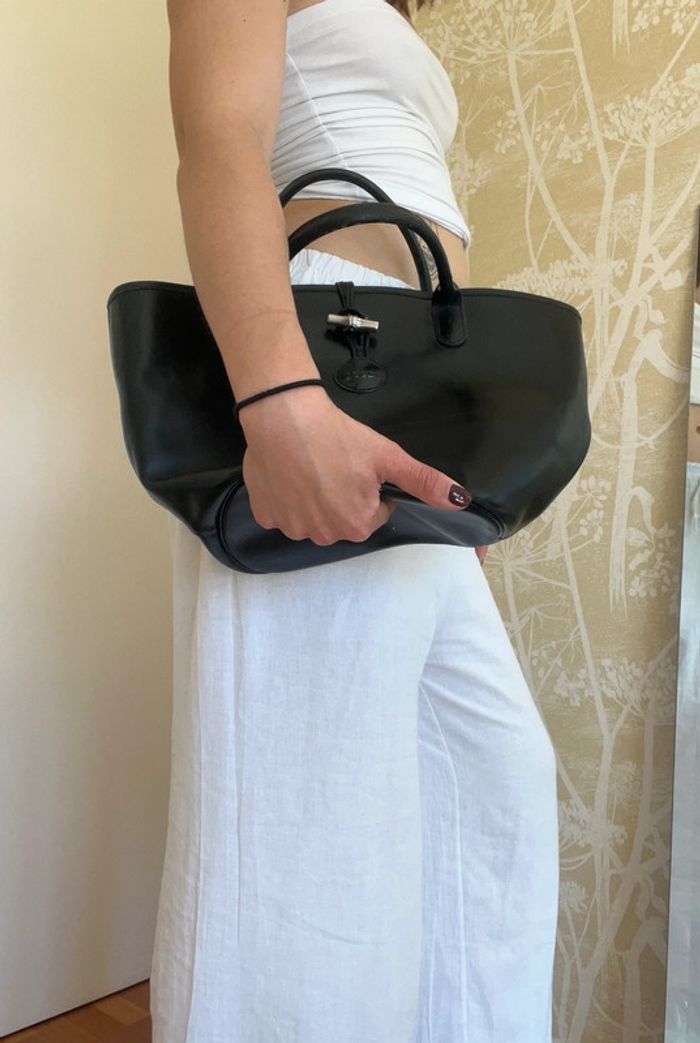 Sac vintage Longchamp noire - it bag - photo numéro 2