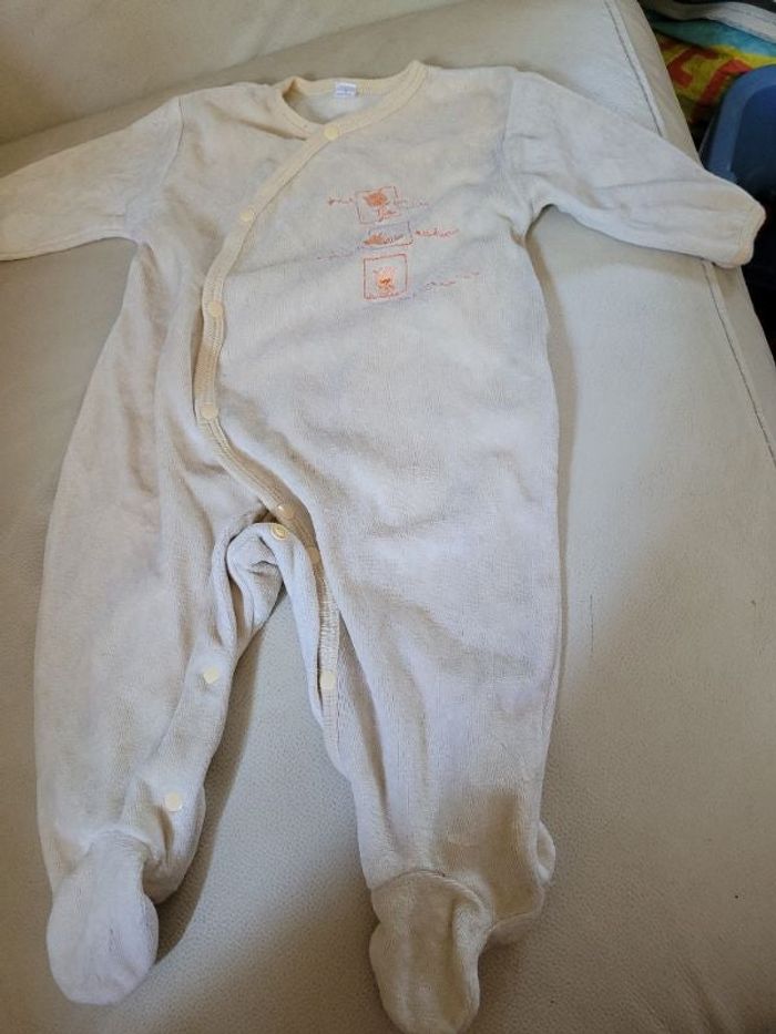 Pyjama velours 3 mois