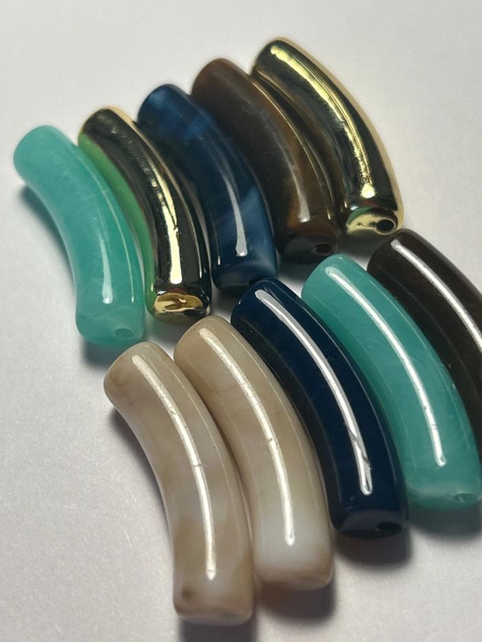 C575 10 perles macaronis - photo numéro 3