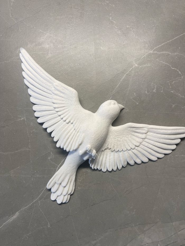 Oiseau Décoratif - Tourterelle Blanche