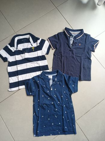 lot de 3 polos pour garçon taille 6 ans