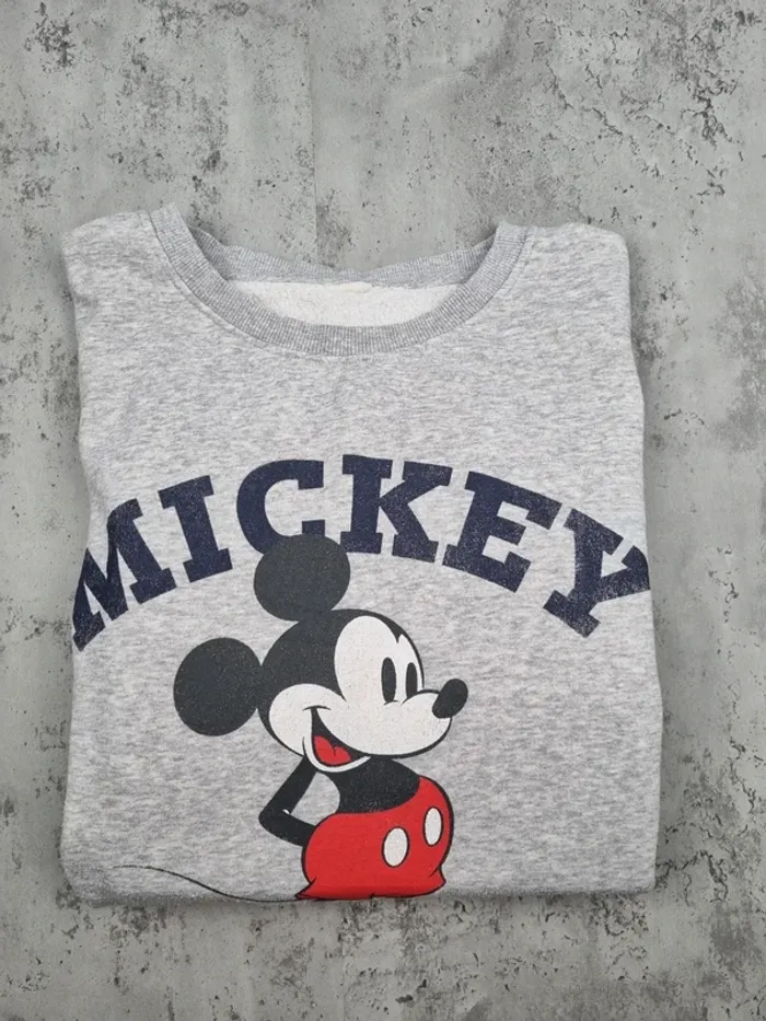 Sweat Mickey gris oversize Femme – Taille XL/XXL (voir mesures) - photo numéro 2