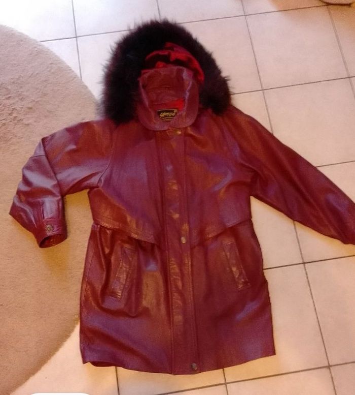 Manteau long en cuir - photo numéro 4