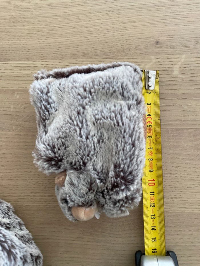 Chaussons souples bébé marmottes à scratch beige et crème - photo numéro 6