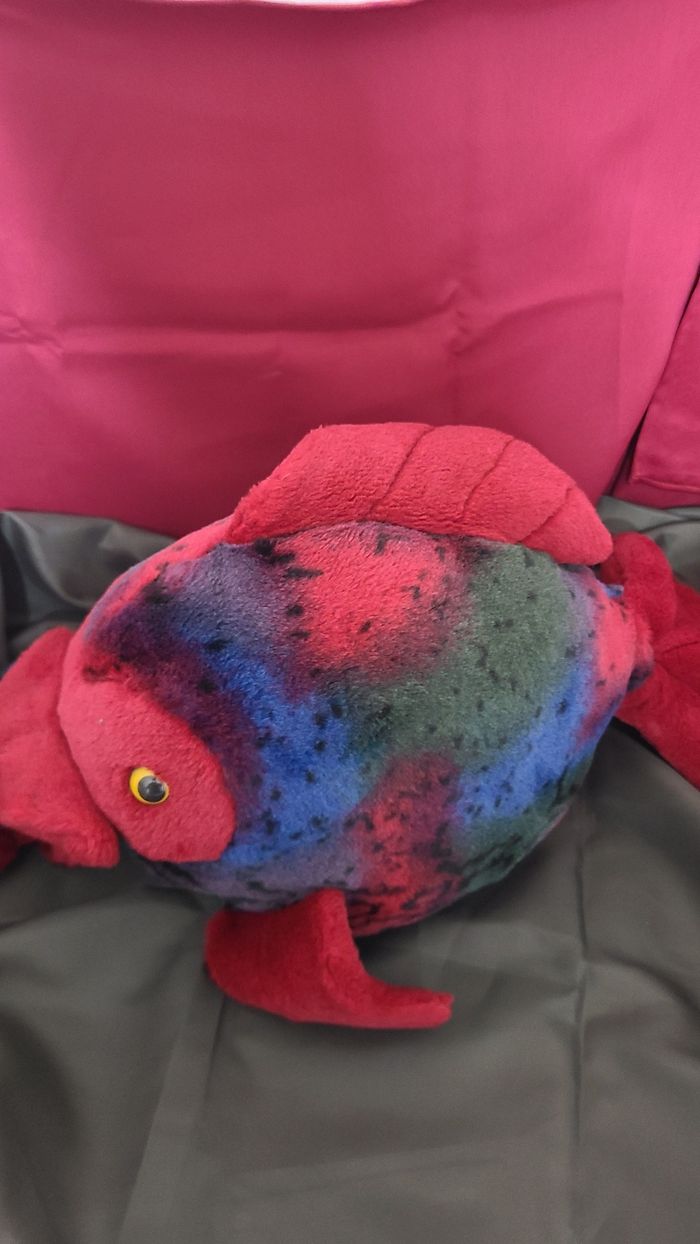 peluche poisson anima multicolore doudou poisson des iles 34 cm - photo numéro 7