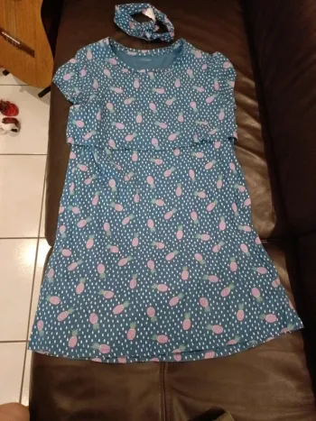 Robe Vertbaudet 14 ans ananas bandeau