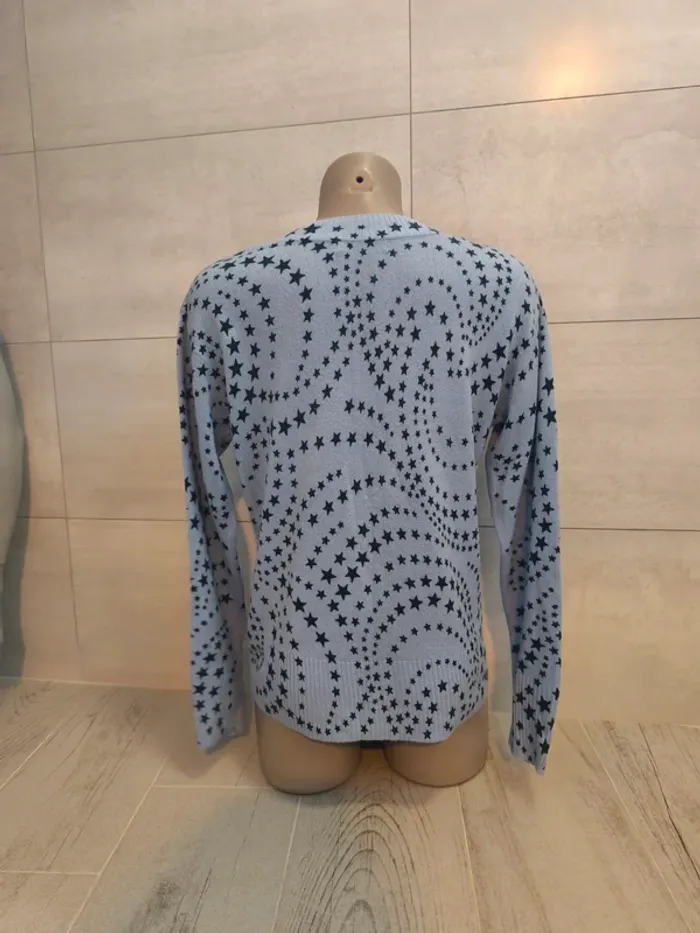 Cute blue star print jumper - M&S Collection - size L
