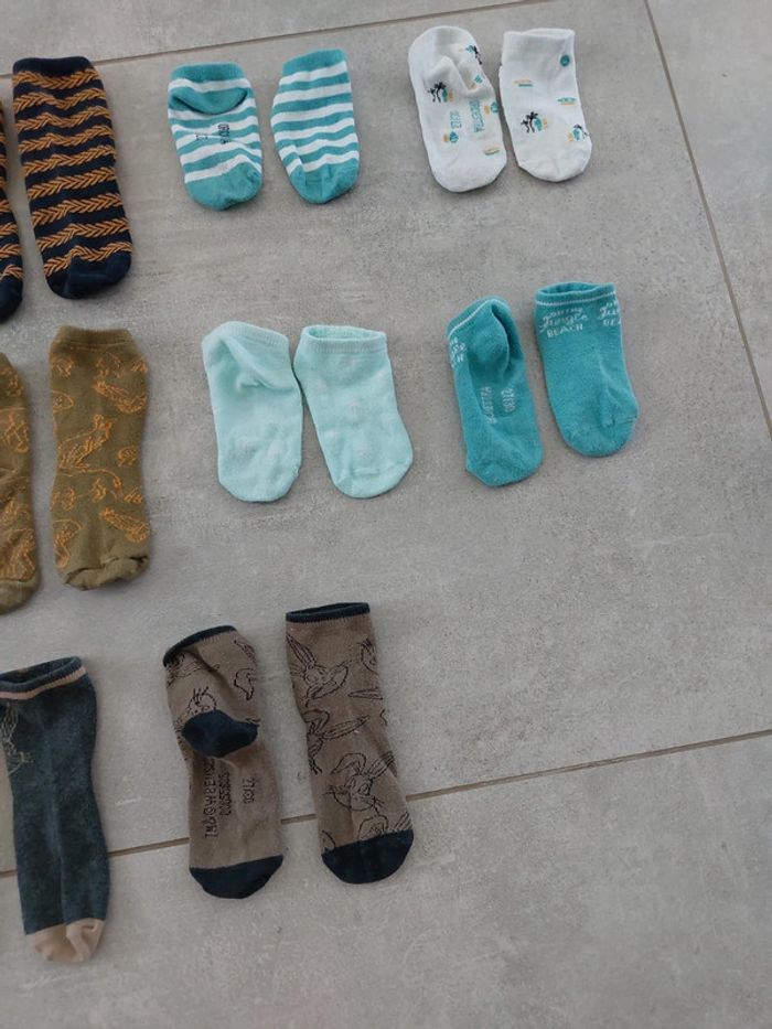 Lot de 10 paires de chaussettes et socquettes - photo numéro 3