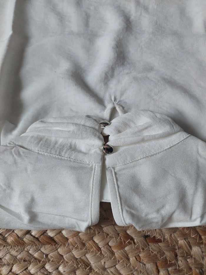 Blouse neuve valeur 24.99 naf naf blanche t S - photo numéro 3