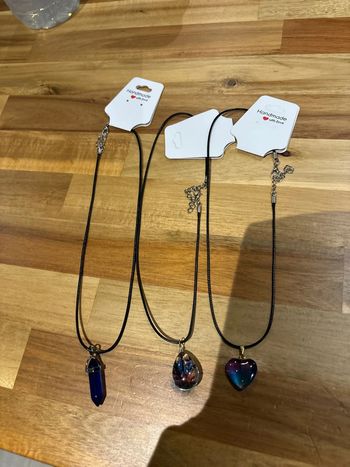 Lots de 3 Collier fais en epoxy