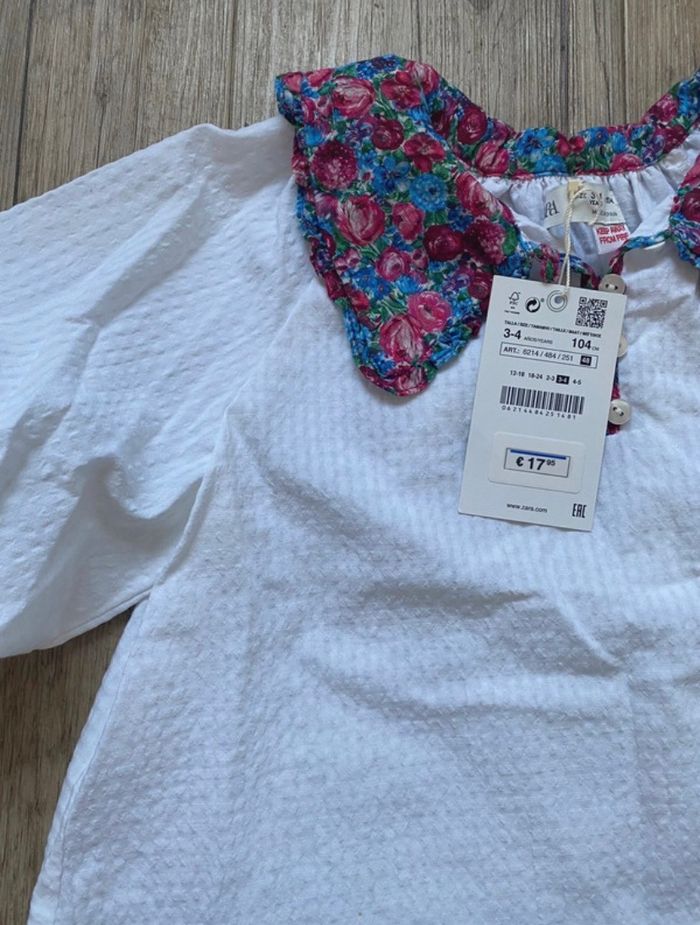 Chemisier zara 3/4 ans col liberty - photo numéro 2