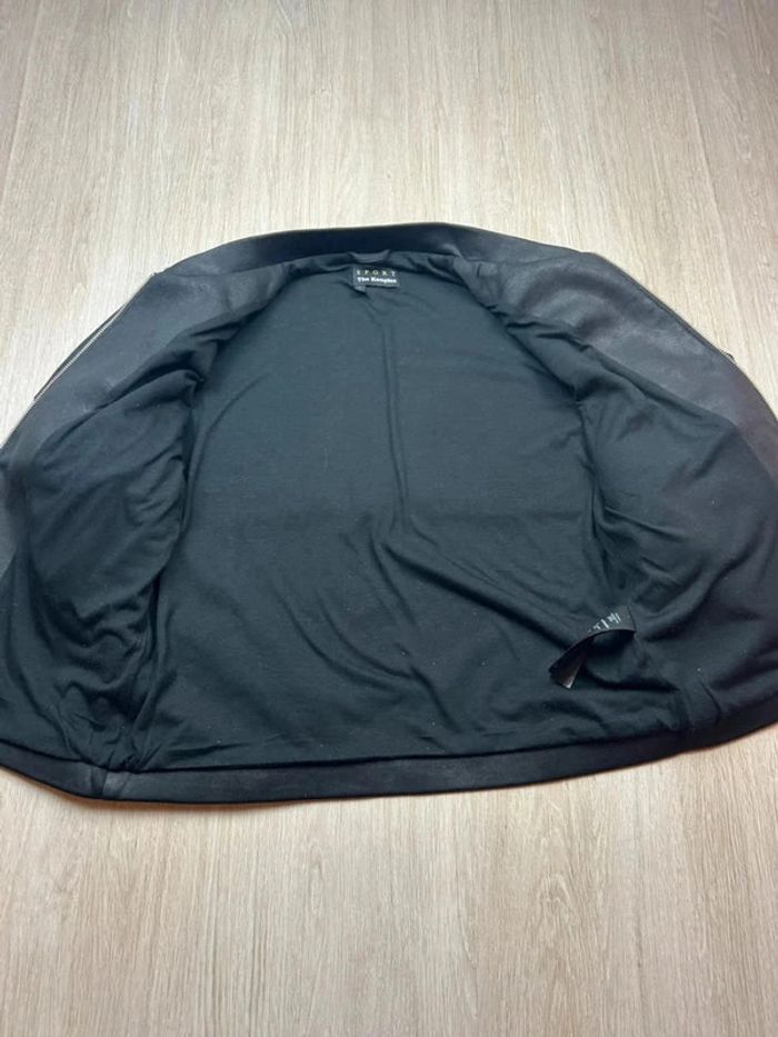 Veste noire The Kooples Sport effet cuir zippée homme taille L - photo numéro 9