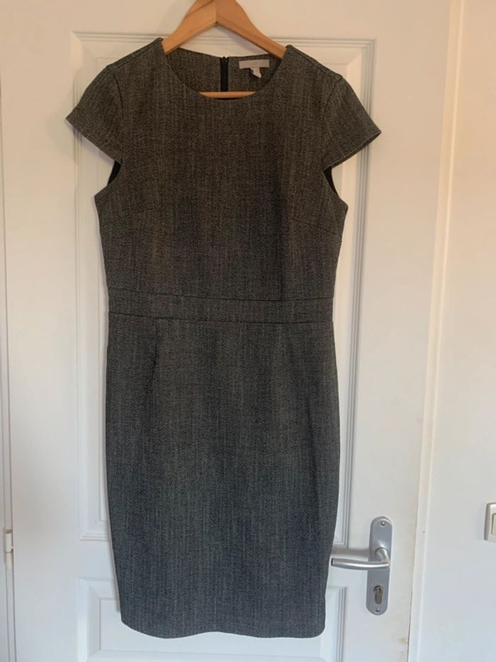 Robe H&M taille 40 grise automne hiver - photo numéro 2