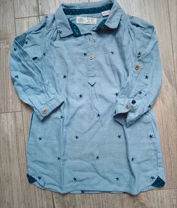Robe/ tunique chemise Zara 18/24 mois