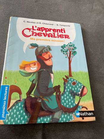Livre premières lectures Nathan l’apprenti chevalier ma première mission