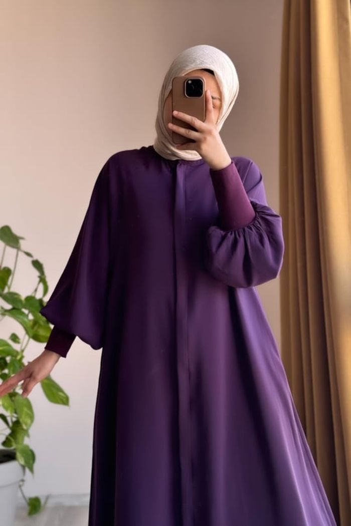Abaya violet - photo numéro 3