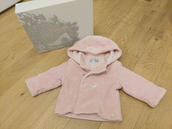 Manteau Velours Tartine et chocolat rose