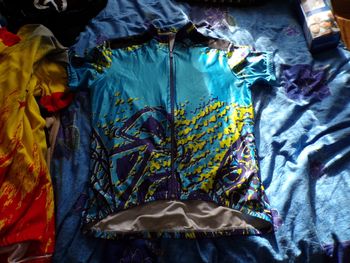 Maillot de vélo turquoise taille XL