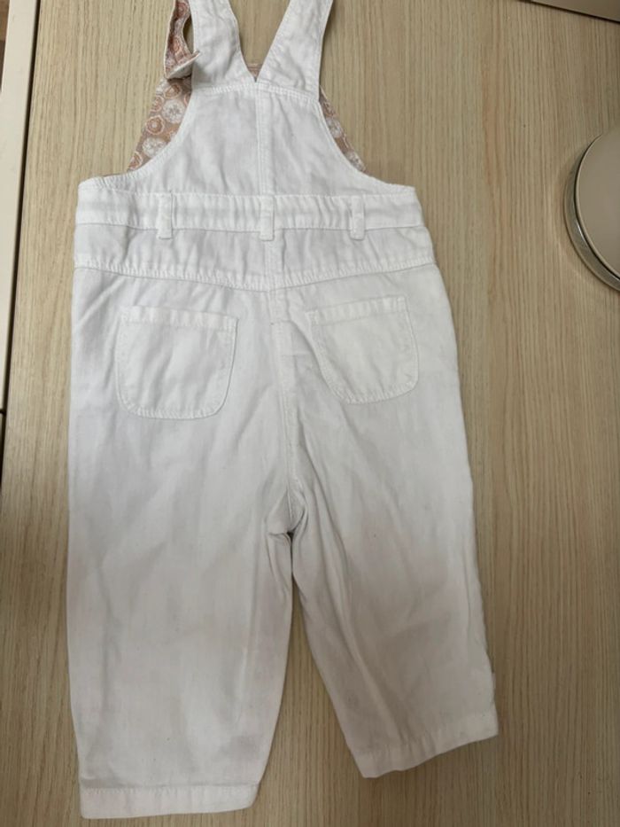 Salopette blanche Obaibi taille 12 mois - photo numéro 4