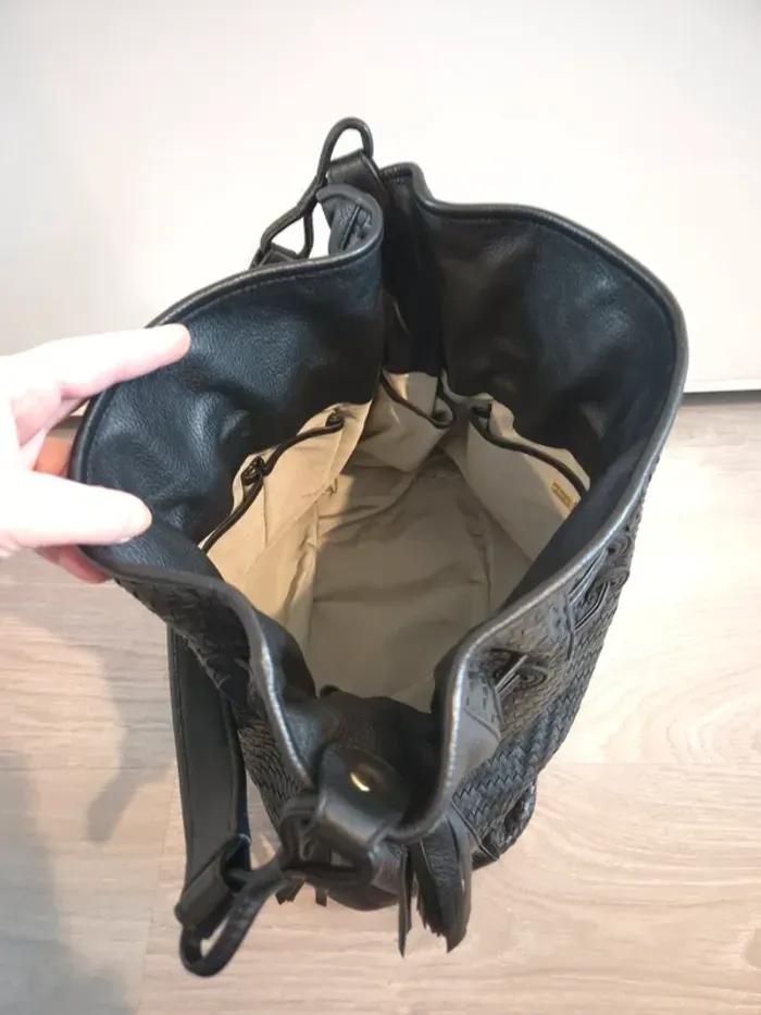 Sac à main en cuir seau le tanneur - photo numéro 8
