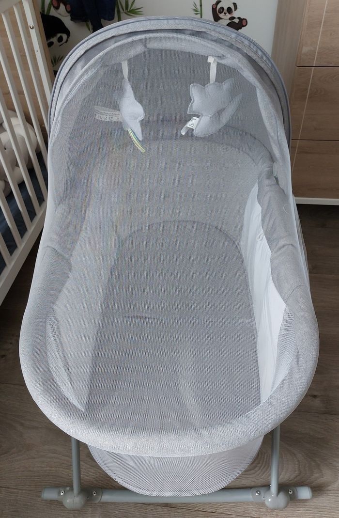 Ensemble berceau Kinderkraft avec alèse, 4 draps housse et 2nd matelas - photo numéro 4