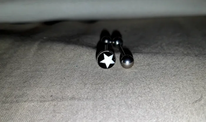 Lot de 2 piercing pour la langue