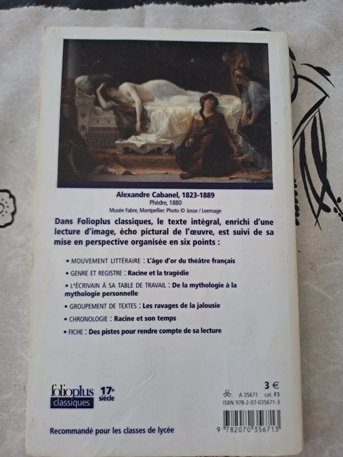 Livre Phèdre, Jean Racine - photo numéro 2