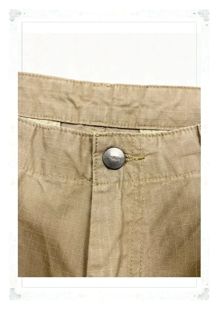 Carhartt pantalon cargo beige homme taille M coton - photo numéro 5