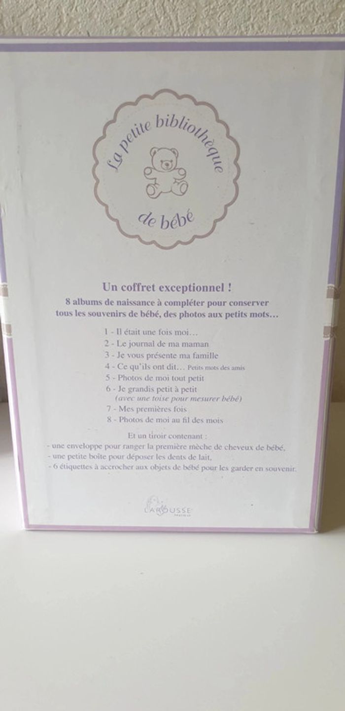 Bibliothèque livre souvenir naissance - photo numéro 2
