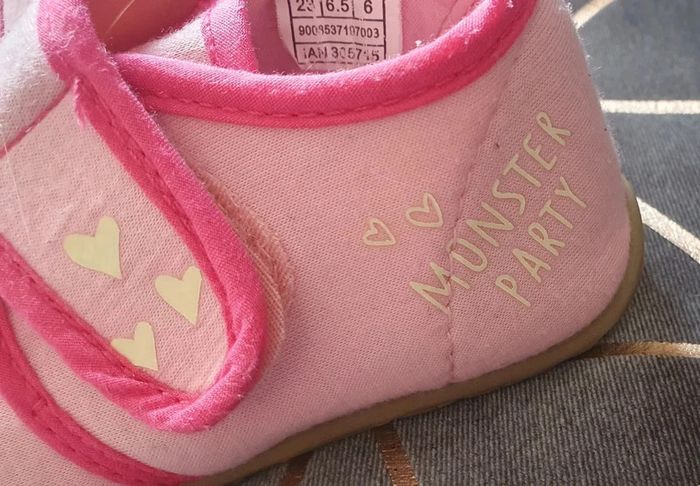 Chaussons souple fille, rose pointure 23 - photo numéro 3