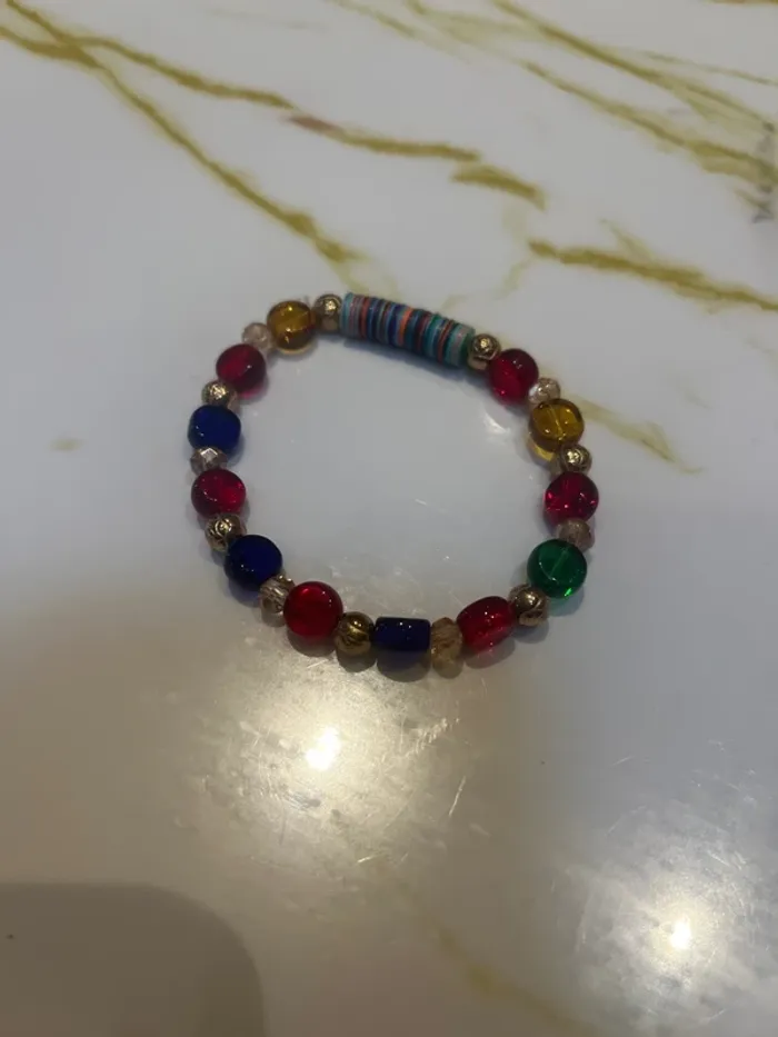 Bracelet perle multicolore - photo numéro 3