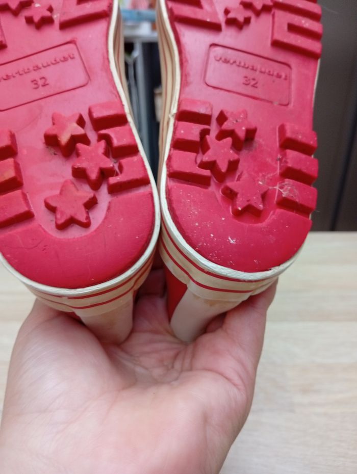 Bottes de pluie rouge Vertbaudet Taille 32 - photo numéro 10