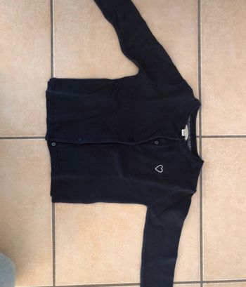 Gilet 2 ans verbaudet bleu marine