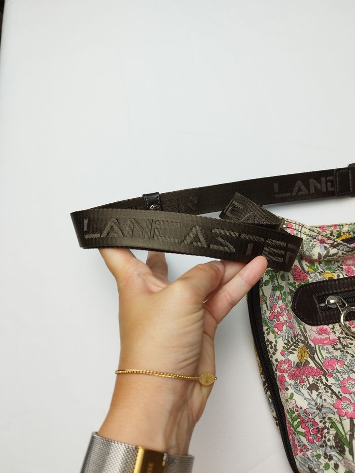 Sac à bandoulière Lancaster tissu fleuri - photo numéro 5