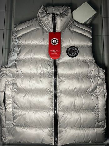 Doudoune sans manches Canada Goose gris argenté taille L
