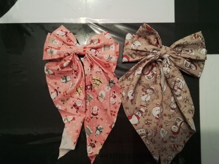 Lot de barrettes ruban Noël