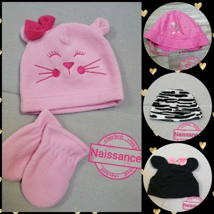 Lot bonnets fille