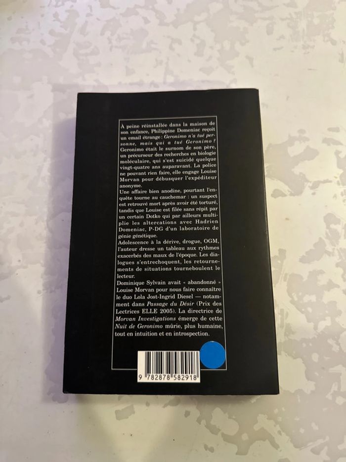 Livre la nuit de geronimo - Dominique Sylvain - photo numéro 4