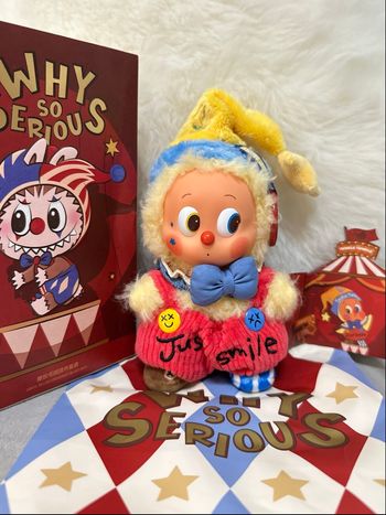 Why so serious Twinkle Rainbow Jelly Bean plush pendant