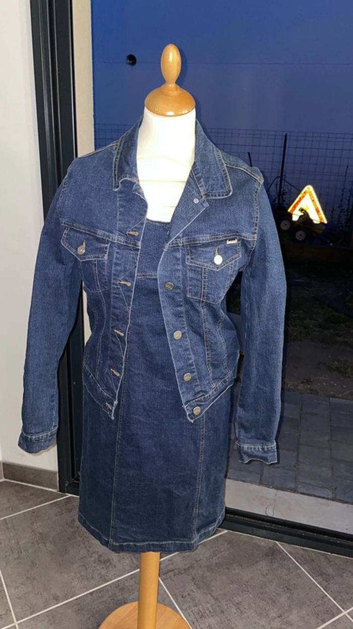 Ensemble veste et robe en jean’s - photo numéro 2