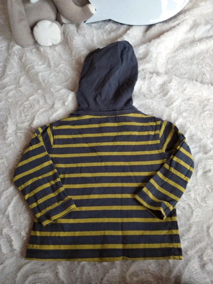 Polo sweat léger à capuche Garçon 18 mois Kitchoun 100% coton - photo numéro 8