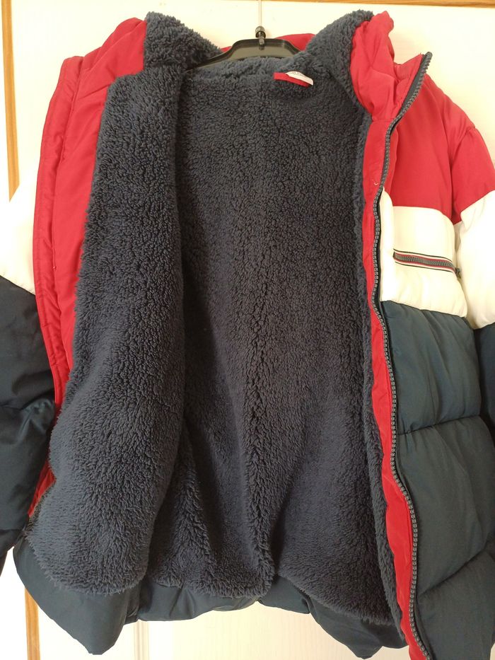 Doudoune à capuche tricolore doublée sherpa - Tape à l'œil - photo numéro 3