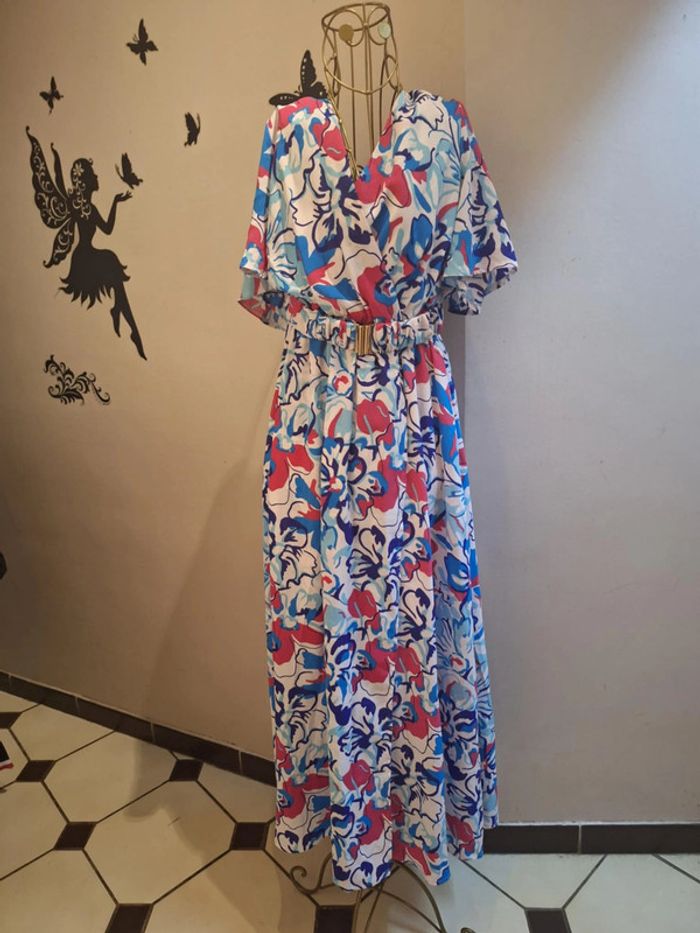 Robe longue fleurie