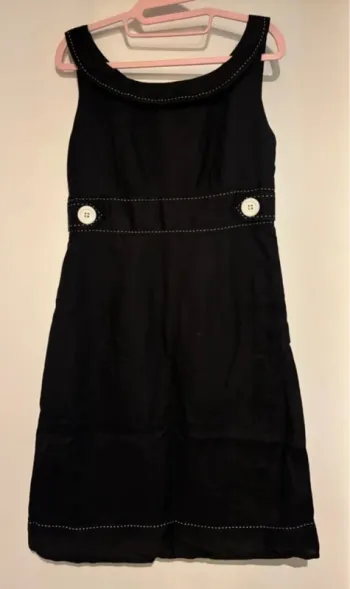 Robe noire sans manches Promod, taille 38